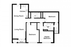 2D Floor Plan B Style 2