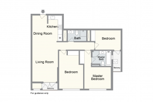 2D Floor Plan B Style 3