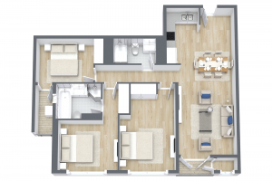 3D Floor Plan A